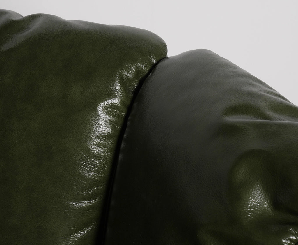 Lucas Walnut Leather Armchair