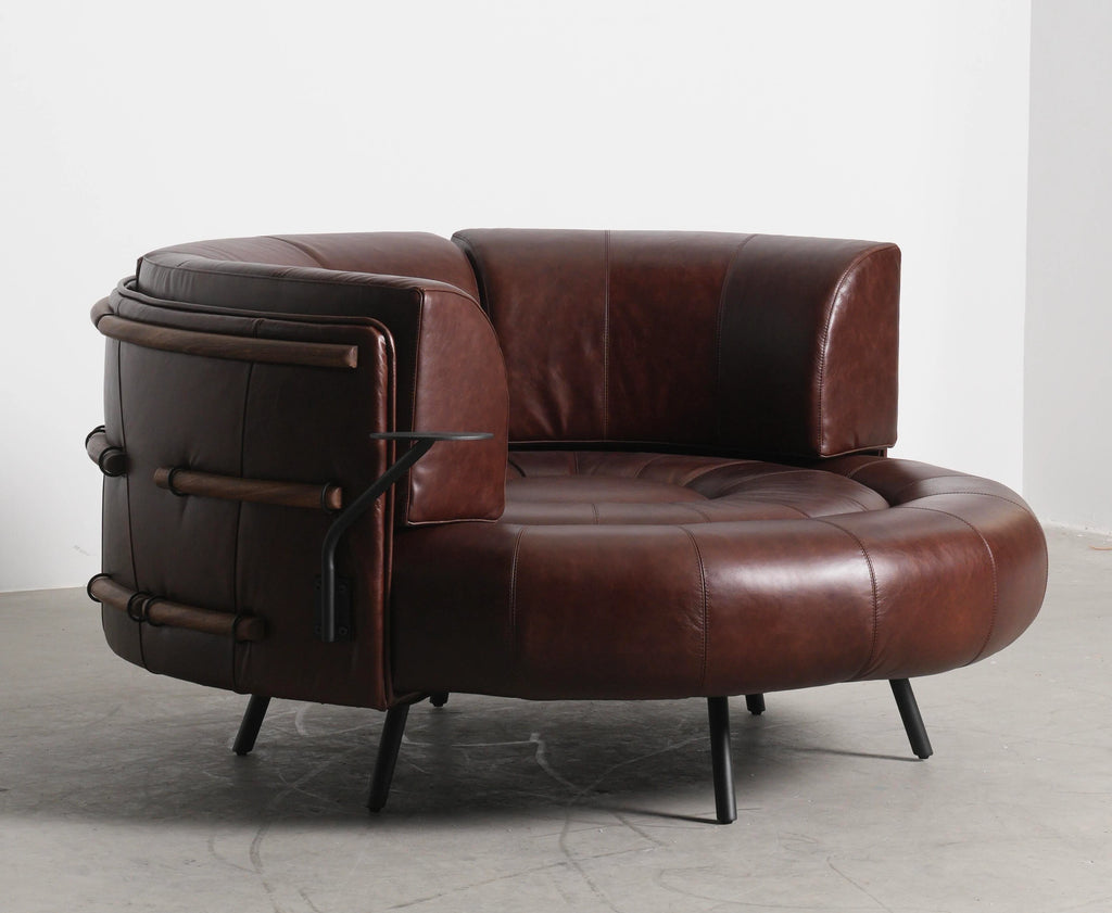 Pomona Leather Chair & Ottoman