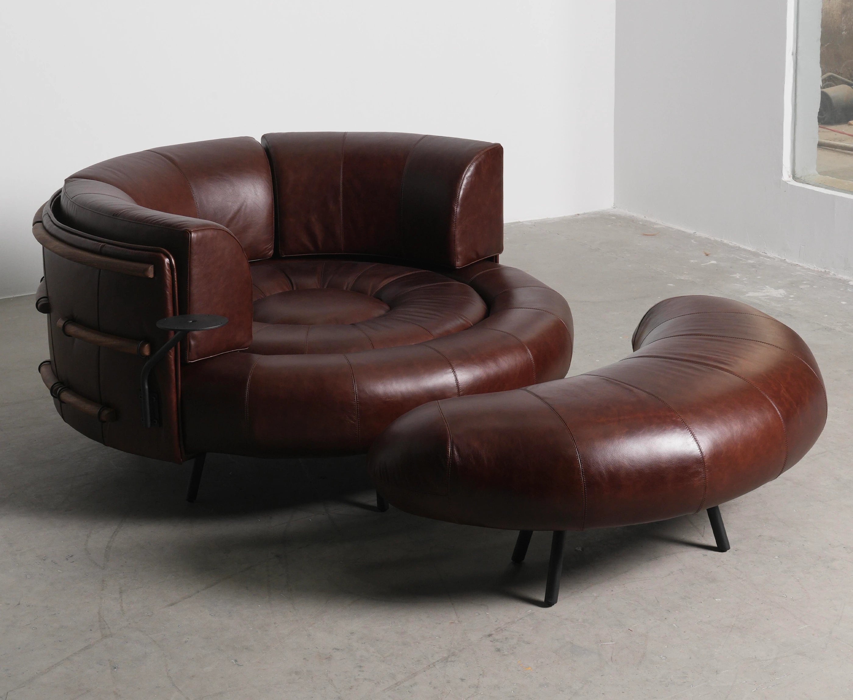 Pomona Leather Chair & Ottoman